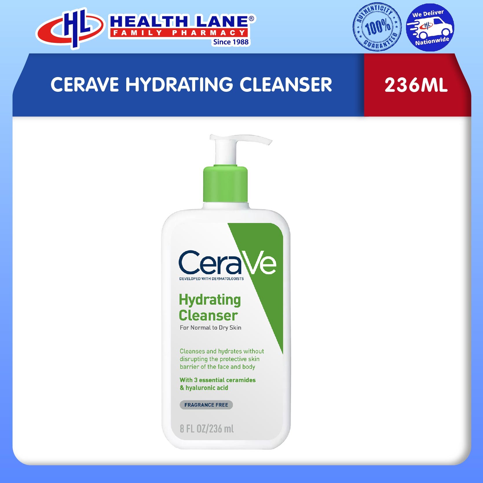CERAVE HYDRATING CLEANSER (236ML)